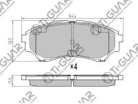 Тормозные колодки TG-5800/PN5800* Ti·GUAR